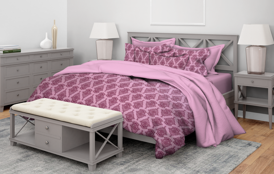 Rosette - Pink duvet cover set