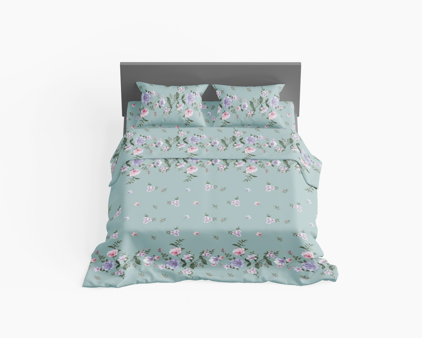 Aqua - Turquoise Bedsheet