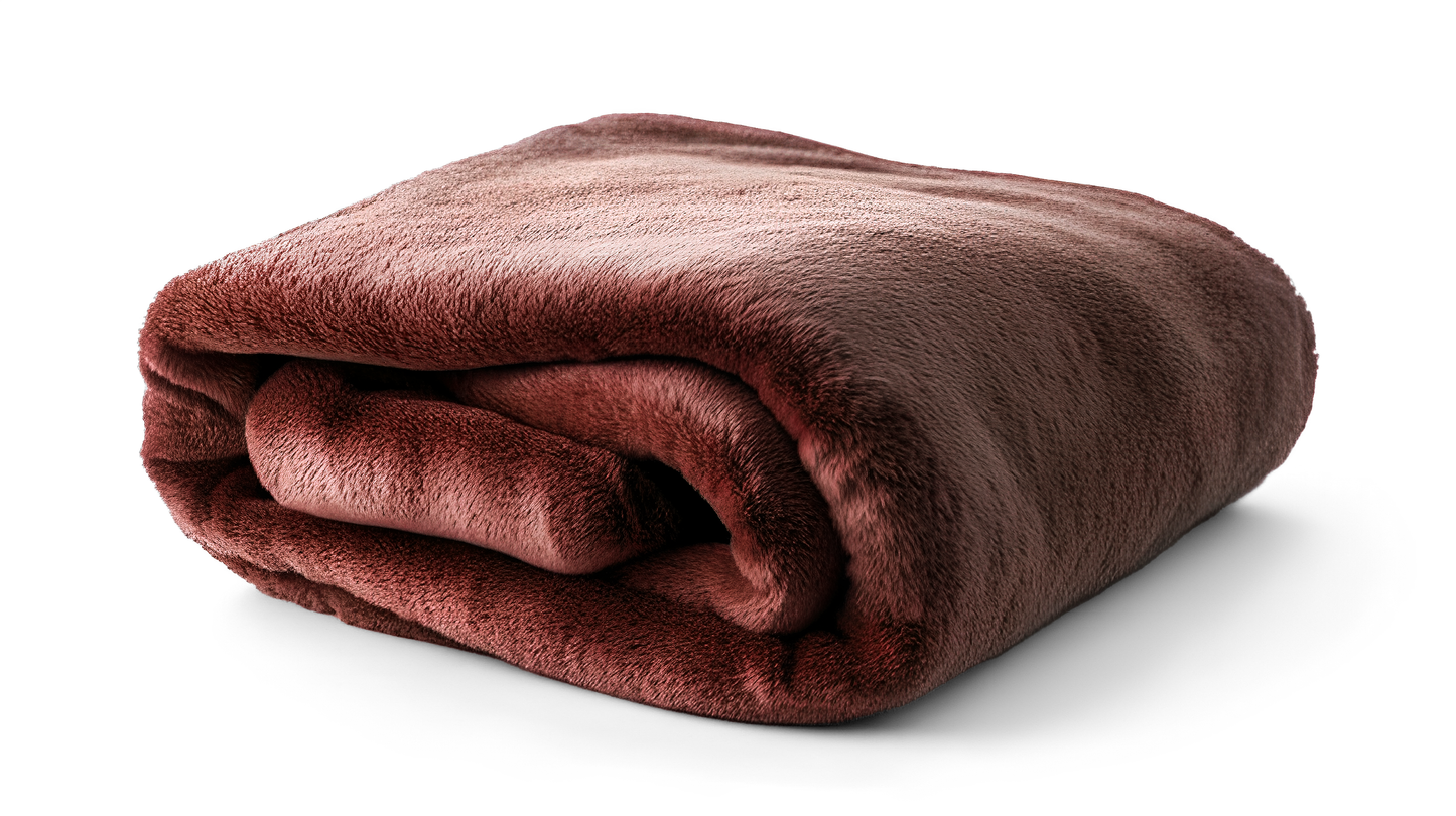 Mocha Brown Microfiber Plush Blanket